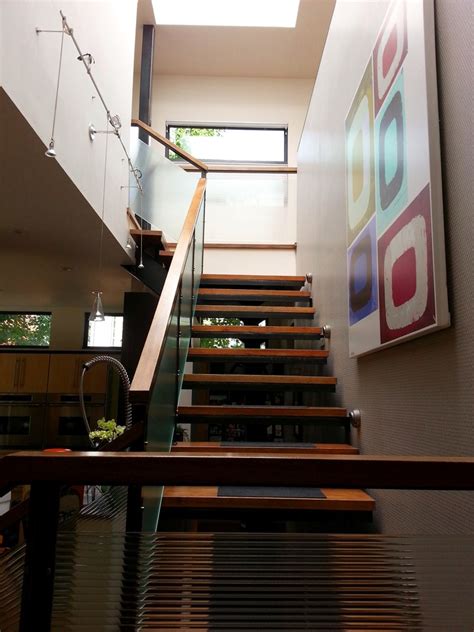 Floating Stairway Midcentury Staircase Denver By Meg Miller Art