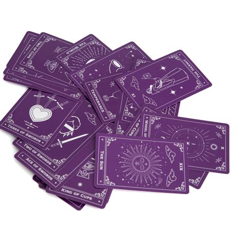 Spiru Tarotkaart Deck 78 Tarotkaarten Inclusief Doosje Paars