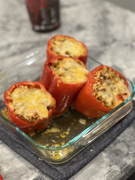 Turkey Stuffed Bell Peppers Noom Custom Recipe Says 300 Calories Per