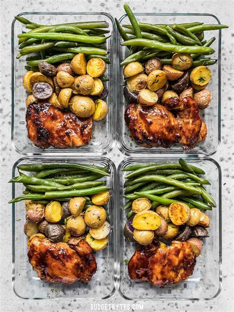 Glazed Chicken Meal Prep Meal Prep Eating Chicken Meal Prep Healthy