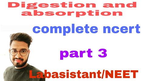 Digestion And Absorption Complete Ncert Notes Part Youtube