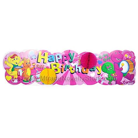 Barney Balloon Birthday Jointed Banner Mtrade Pte Ltd Tax