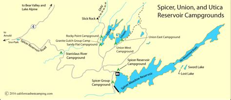 43 07 30.97830n, 074 28 06.45104w campground phone: Union and Utica Reservoir Campgrounds - Ebbetts Pass