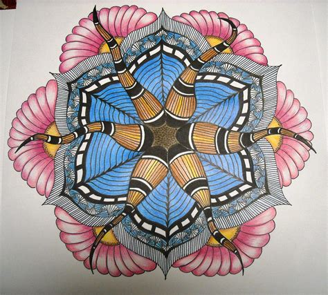 zentangles with color pencils. | Creative Zentangle Art | Pinterest