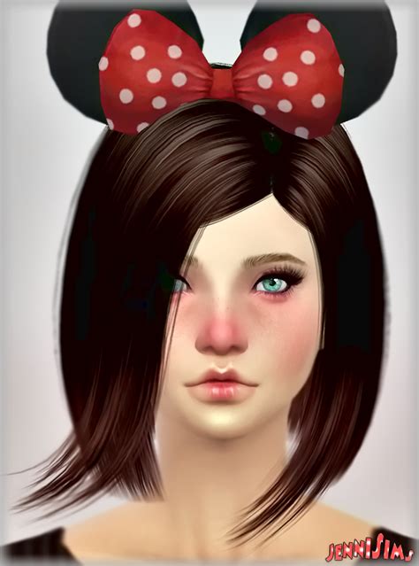 Jennisims Downloads Sims 4 New Mesh Accessory Hair Minnie Headband