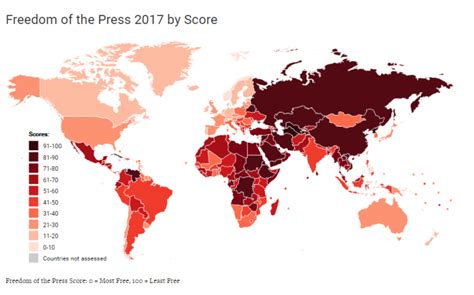 Press Freedom In 5 Maps Freedom House
