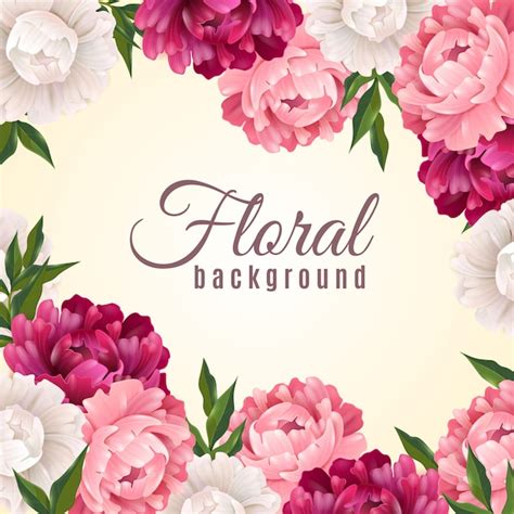 Free Vector Floral Realistic Background