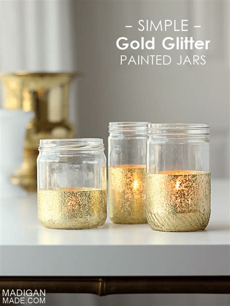 Glitter Dipper Mason Jars Candle Making