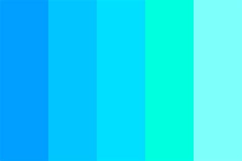 Neon Blues Color Palette