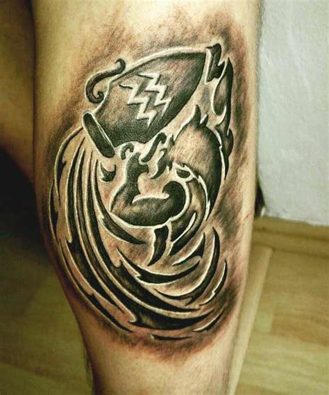 40 best aquarius tattoos designs ideas with aquarius sign meanings. 50 Best Aquarius Tattoos Designs And Ideas With Meanings