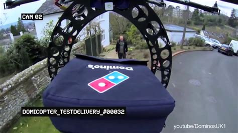 Ok Entrega Por Drones Dominos Pizza Youtube