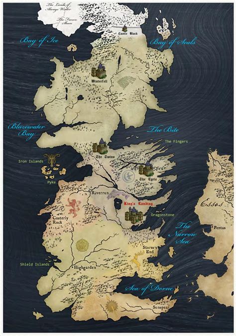 Game Of Thrones The Seven Kingdoms Of Westeros