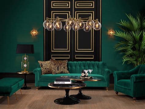 emerald embrace featured rooms inspiration   dark green