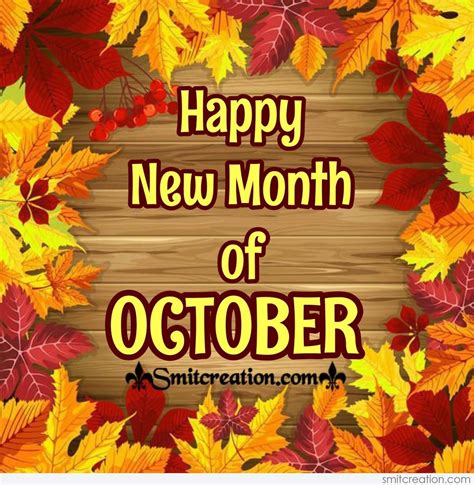 Happy New Month Of October