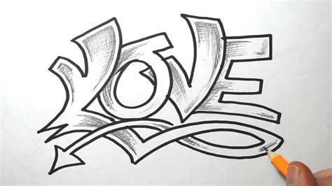 How To Draw Love In Graffiti Lettering Youtube
