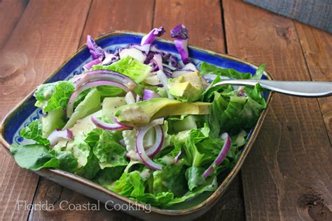 Simple Purple Cabbage And Creamy Avocado Salad