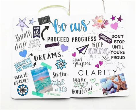 How To Make A Vision Board In Your Bullet Journal Sidereal Life