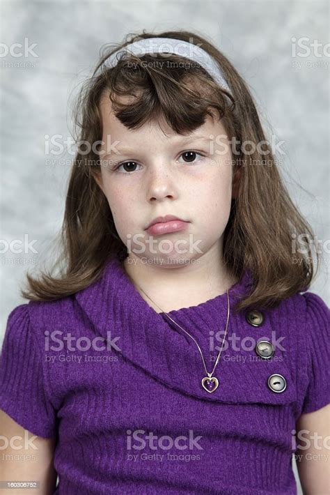 Girl Portrait Facial Expressions Series Stock Photo Download Image