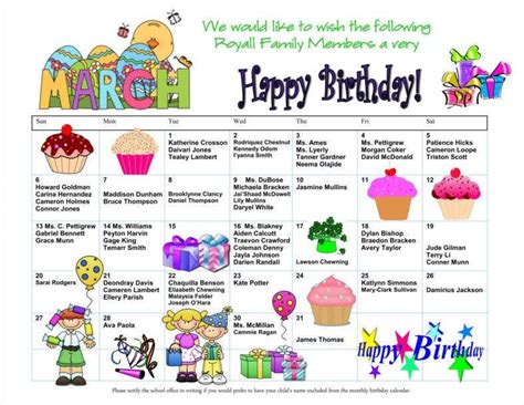 16 Birthday Calendars Free Samples Examples Formats Download