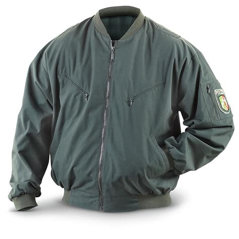 Used German Military Police Jacket Dark Green 230097 Uninsulated