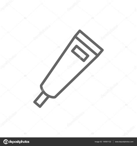 toothpaste tube icon — stock vector © mr webicon 140501122