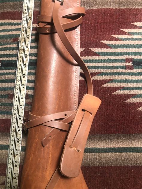 Leather Rifle Scabbard For Lever Action Carbine Horseback Or Etsy
