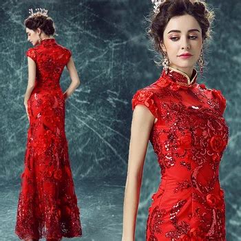 Традиционное китайское свадебное платье Ципао из Шанхая с вышивкой дракона современное Зеленое
