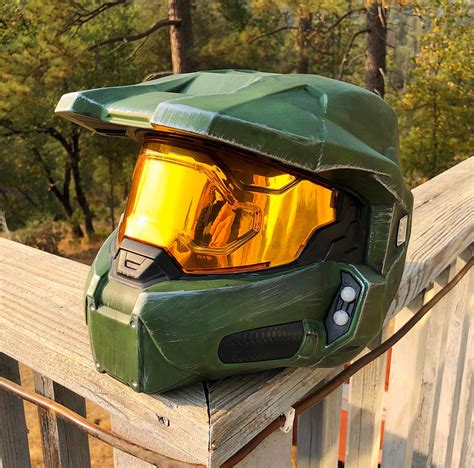 Halo Infinite Master Chief Wearable Helmet Full Size Spartan Etsy