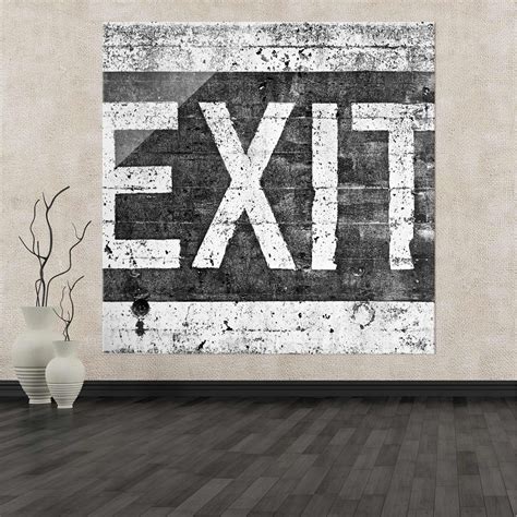 Exit to the manga's main page. Leinwandbild Exit / Raumteiler Exit Schild Text Design ...