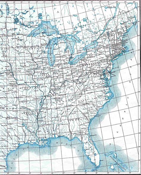 Maps United States Map Longitude Latitude