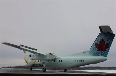Air Canada Express Dehavilland Dash Ice Blue Livery Operated By Jazz Hobbycraft
