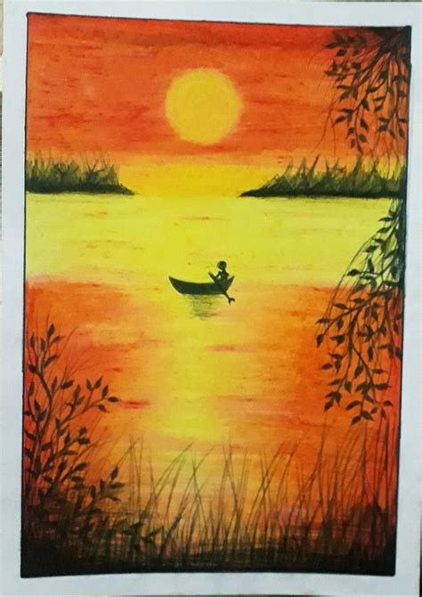 Rising Sun Drawing By Sheenu Jain Pixels