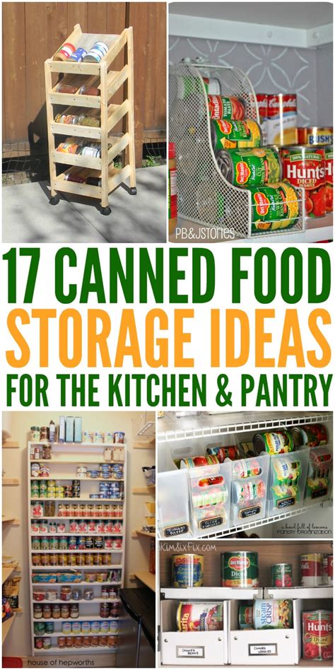 This list of pantry storage ideas has a can storage solution that works for you! 17 Canned Food Storage Ideas to Organize Your Pantry (With ...