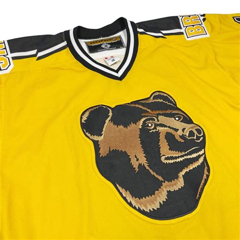Vtg Rare Boston Bruins 13 Guerin Authentic Koho Pooh Bear Jersey Size