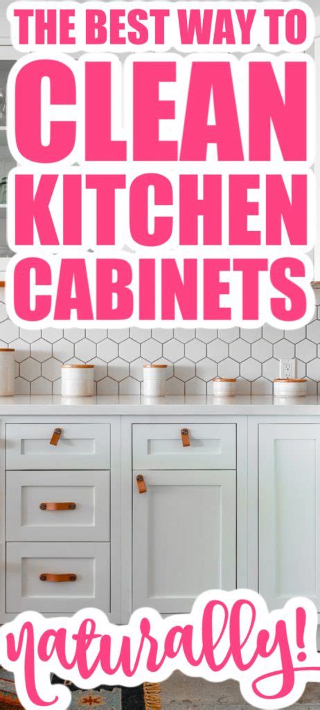This is a great way to enhance the look of any bathroom or kitchen cupboard set. The Best Way to Clean Kitchen Cabinets - The Country Chic ...