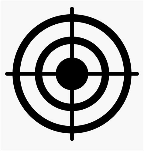 Target Bullseye Black And White Hd Png Download Kindpng