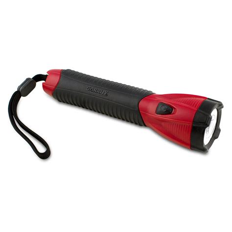 Garrity G Tech Led Flashlight With Suregrip Heavy Duty Rubber Grip Red