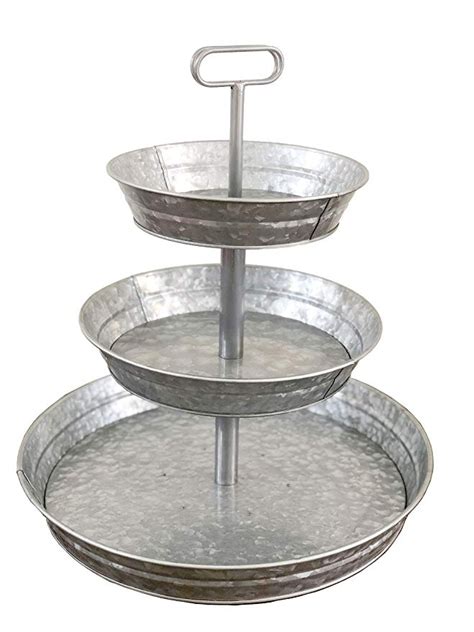 Place fruits, veggies, and cooking spices. AmazonSmile | 3 Tier Galvanized Metal Stand (Large) Twin ...