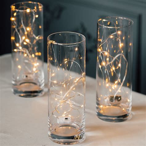 Decorative Battery Operated Led String Lights Silver Wire The Knot Shop