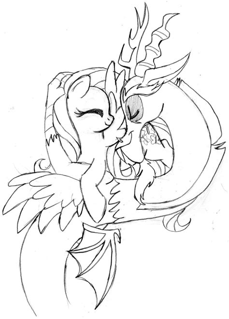 Discord And Fluttershy By Freecanvas On Deviantart Mlp Pony My Lil