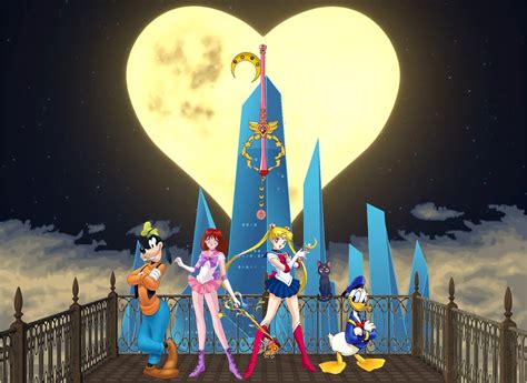 Sailor Moon Meets Kingdom Hearts Kairi In Sailor Hearts Form R