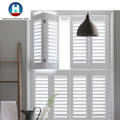 L our faux wood interior shutters offer an our faux wood interior shutters offer an affordable and stylish alternative to real wood or other window treatment options, a less expensive way to get that tropical shutter look. China Wholesale Factory Directly Interior Blinds PVC ...