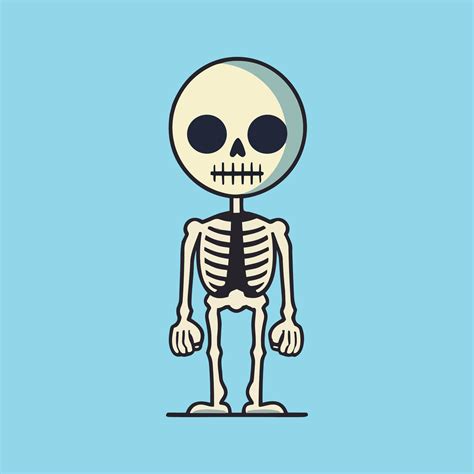 Happy Halloween Skeleton Vector Illustration 25374564 Vector Art At