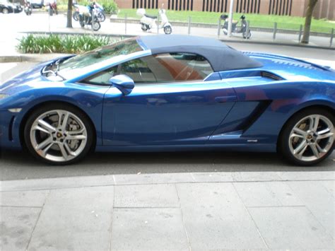 Lamborghini Gallardo Spyder Blue Cool Car Wallpapers