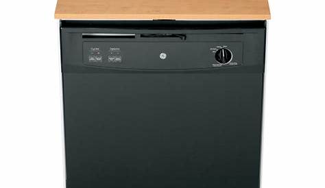 GE - 25" Convertible Portable Dishwasher - Black at Pacific Sales