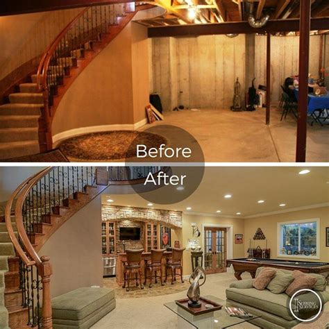 Check Out This Before And After Picture Of A Basement We Finished In