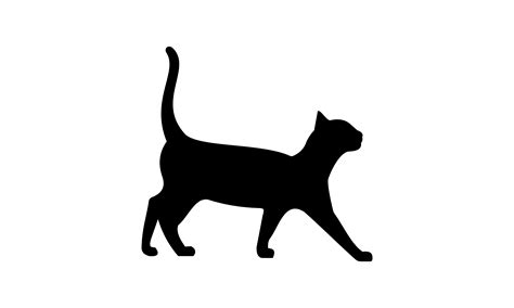 Black Cat Silhouette Cat Logo Vector Graphic By Deemka Studio