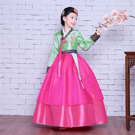 High Quality Children Korean Hanbok Kids Party Hanbok Dress For Wedding