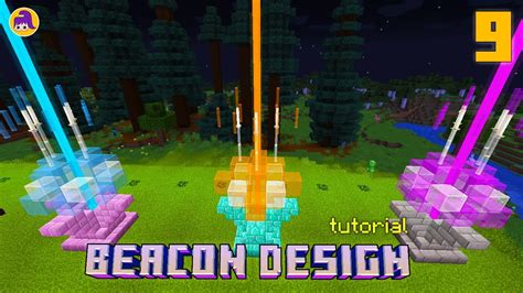 9 Beacon Design Ideas Minecraft Tutorial Youtube