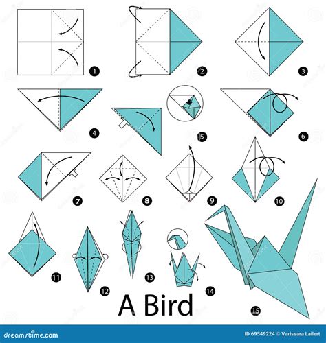 Origami Ideas Step By Step Origami Bird Tutorial